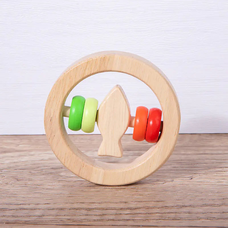 Montessori Infant Rattle Car Model Shape Toy